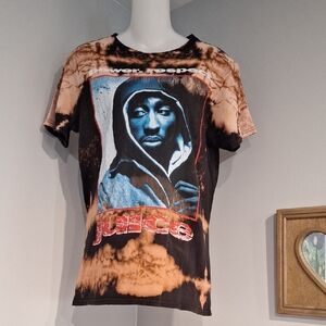 Tu Pac Juice Tie-Dye T-Shirt with Portrait